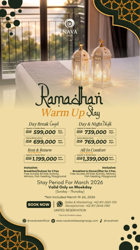 Ramadhan Warm Up Stay - Paket Menginap Spesial di Nava Hotel Tawangmangu Paket Ramadhan Nava Hotel Tawangmangu